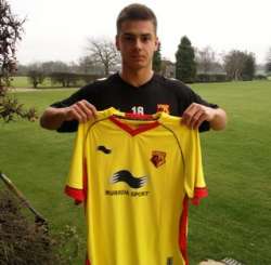 Kačaniklić with Watford jersey, photo: Watfordfc.com